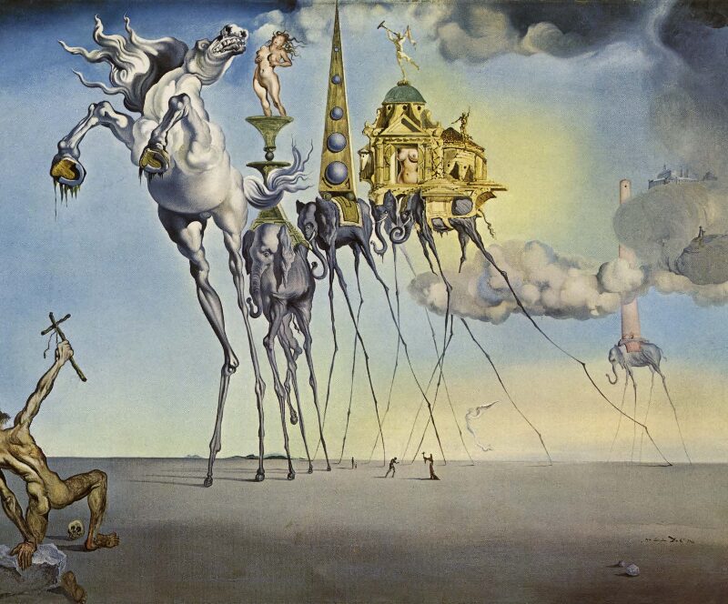 Salvador Dalí, Miniaturfigur die Versuchung des Heiligen Antonius