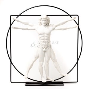 L'homme vitruve-L-Leonardo DA VINCI Sculpture Parastone Musée dav04